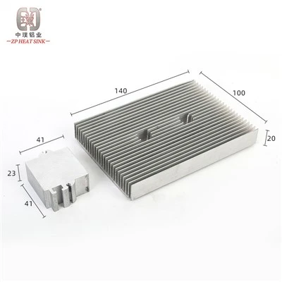 Anpassade aluminium extrudering kylflänsar för bilkylskåp