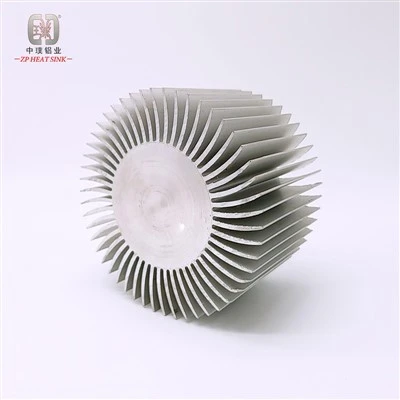 Precision Round Aluminium kylflänsar